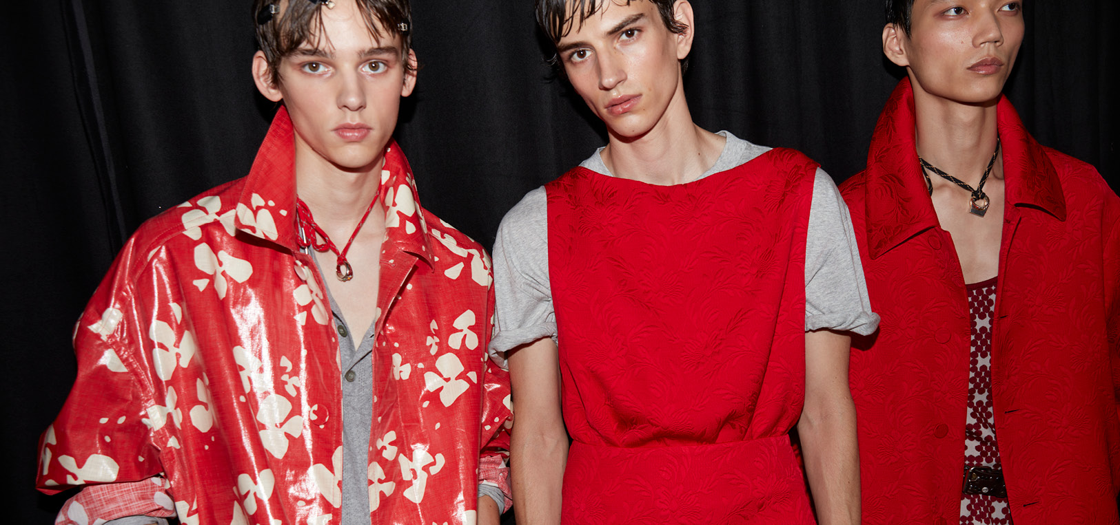 Backstage at Dries Van Noten Spring 2026 Menswear