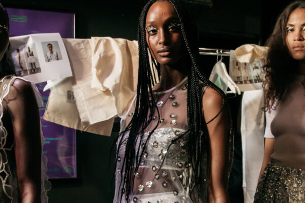 Backstage at Cecilie Bahnsen Spring 2026