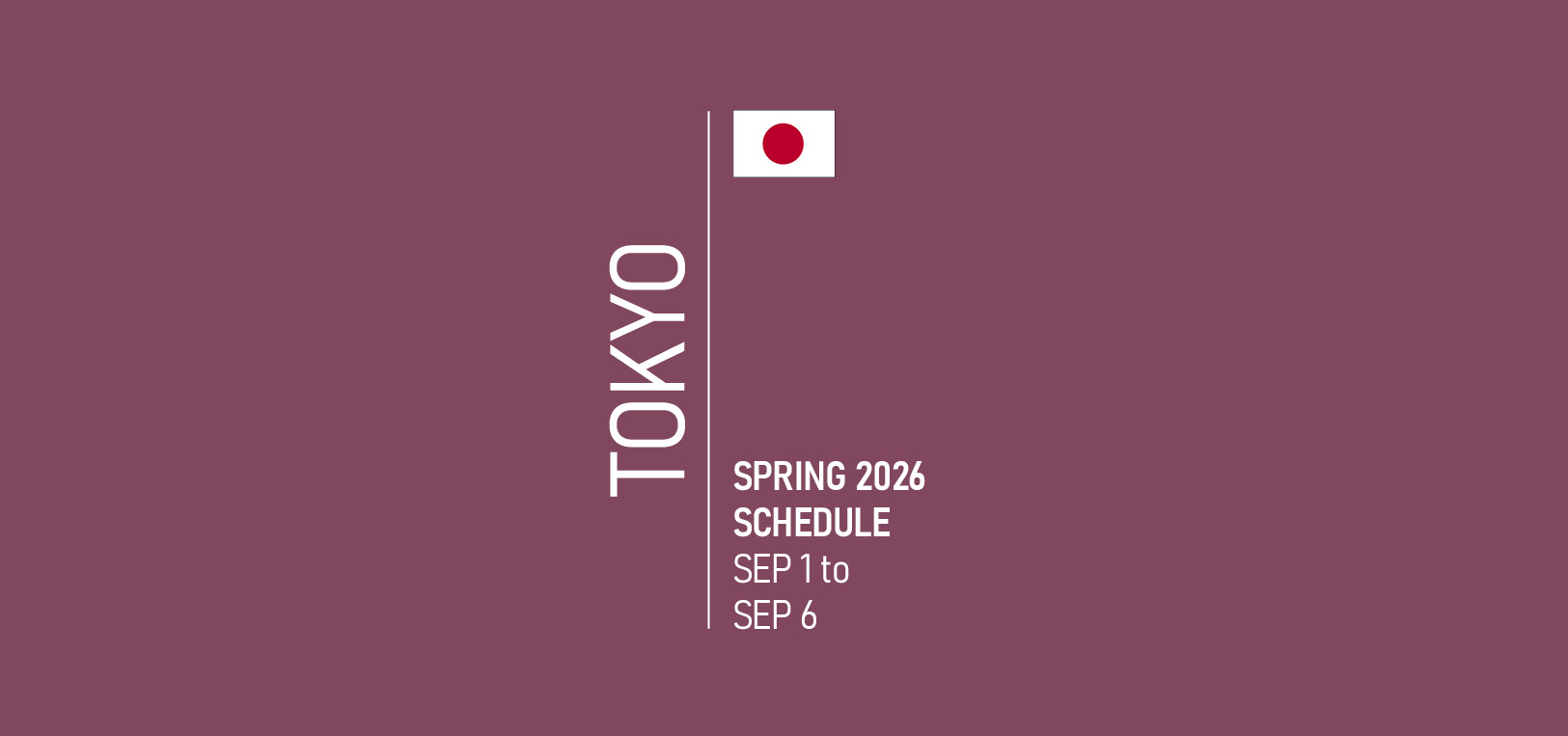 Tokyo Fashion Week Schedule Spring 2026