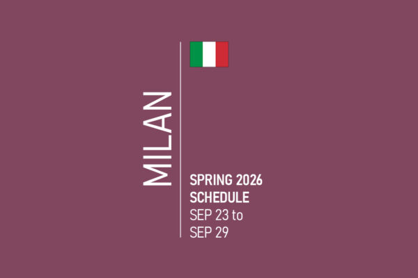 Milan Fashion Week Schedule Spring 2026