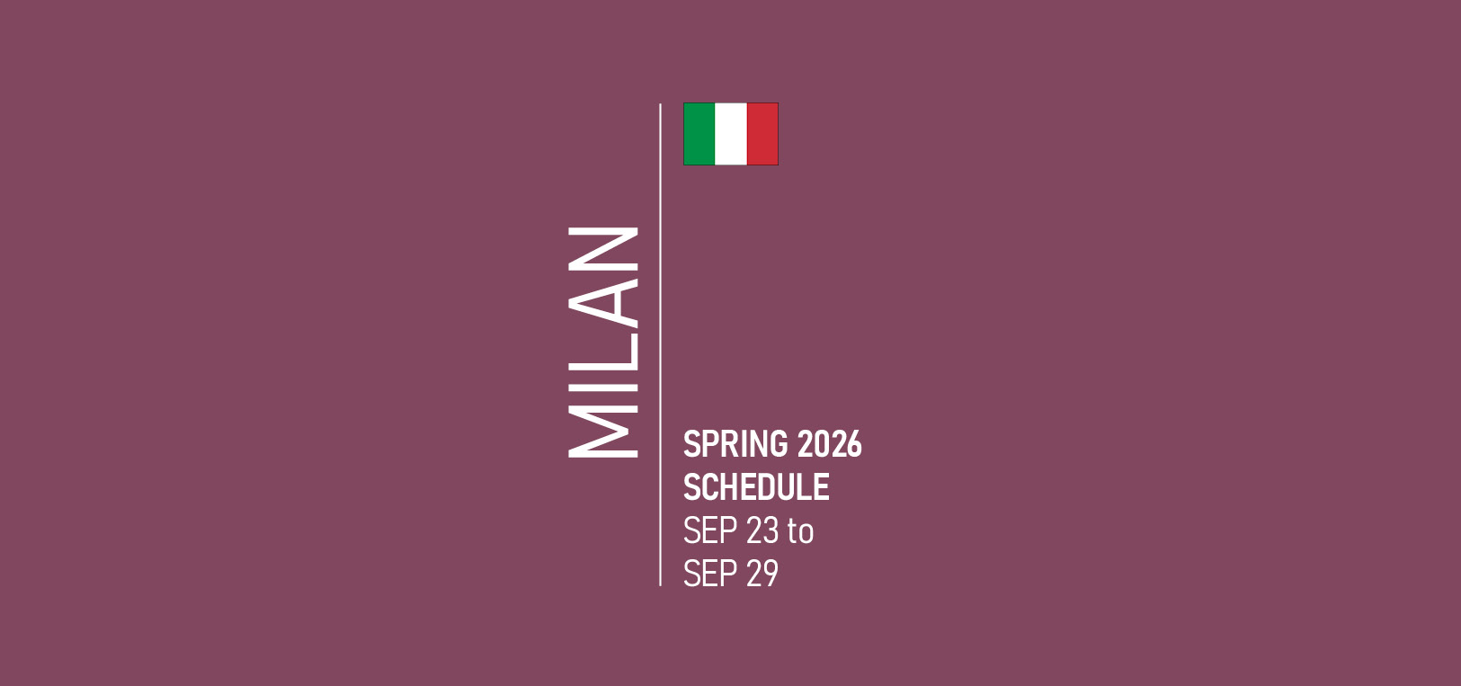 Milan Fashion Week Schedule Spring 2026