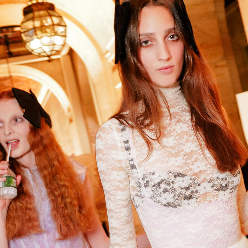Backstage at Marc Jacobs Fall 2025