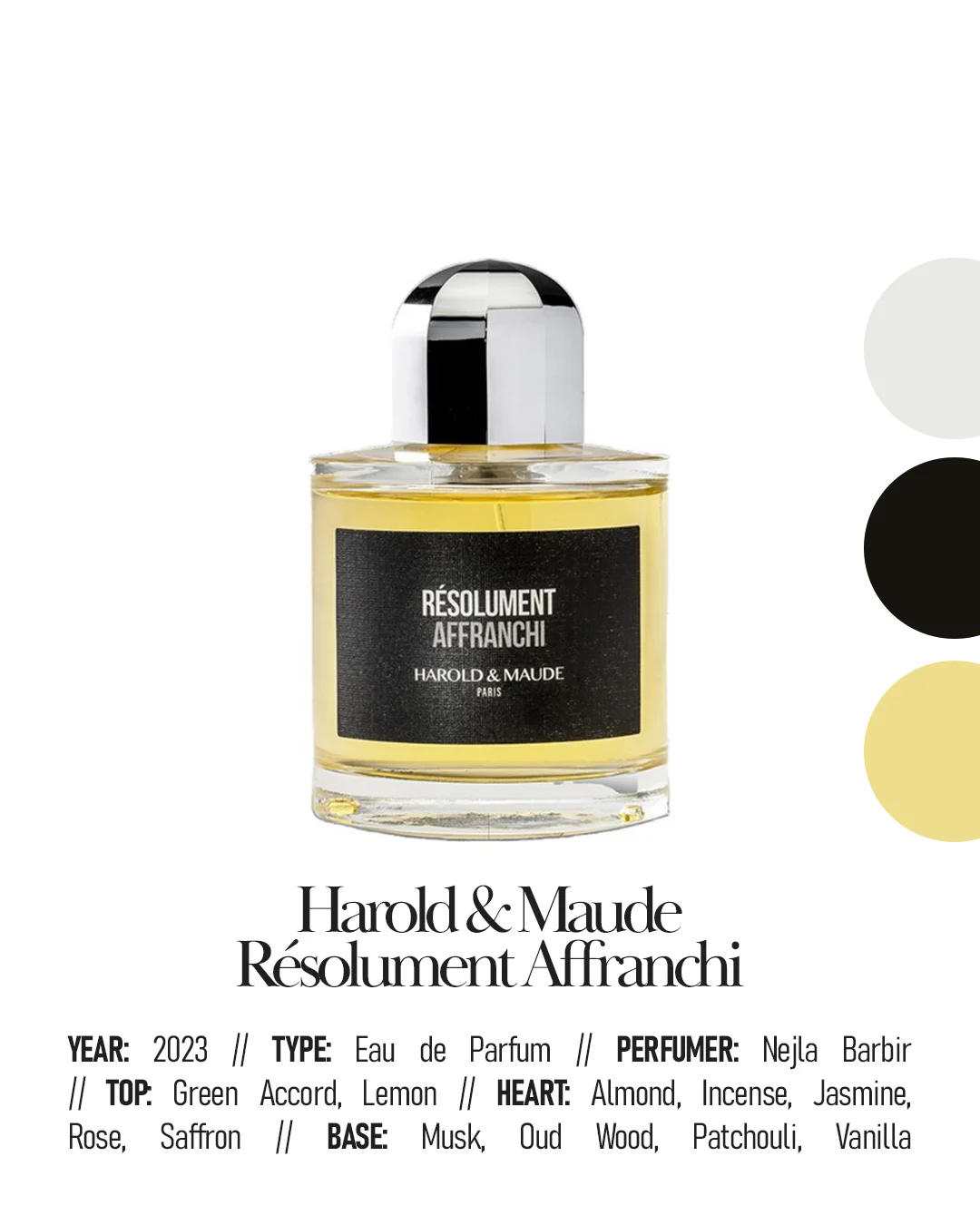 The Best Niche Fragrances for Men - Gourmand - Harold & Maude - Résolument Affranchi