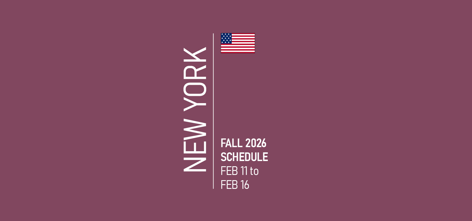 New York Fashion Week Schedule Fall 2026