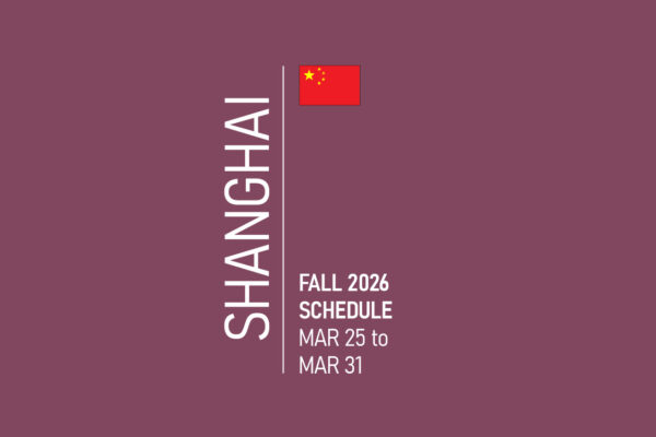 Shanghai Fashion Week Schedule Fall 2026