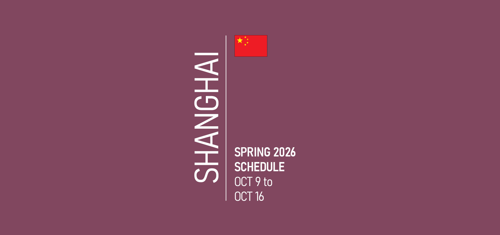 Shanghai Fashion Week Schedule Spring 2026