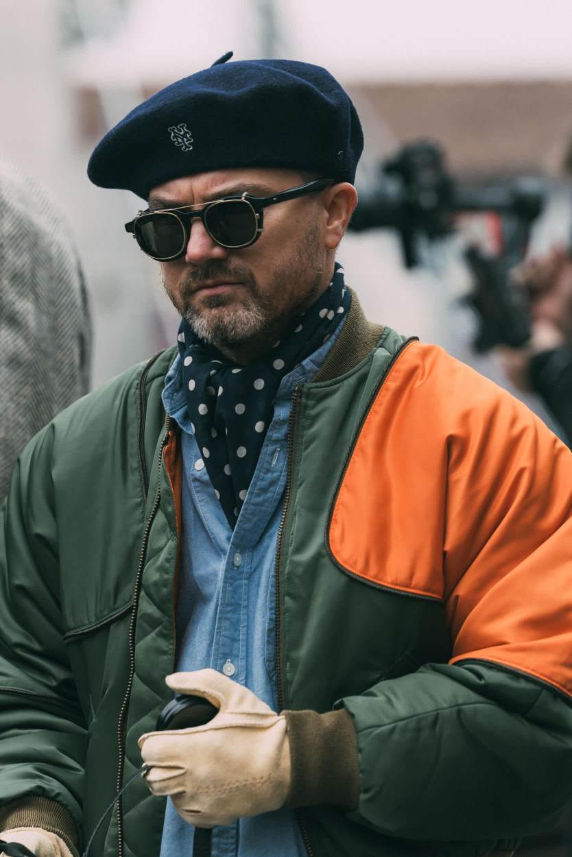 Classic Hats: Berets and Tams - Pitti Uomo Fall 2026 [Florence] Photo: Astra Marina Cabras | Courtesy of Pitti Immagine