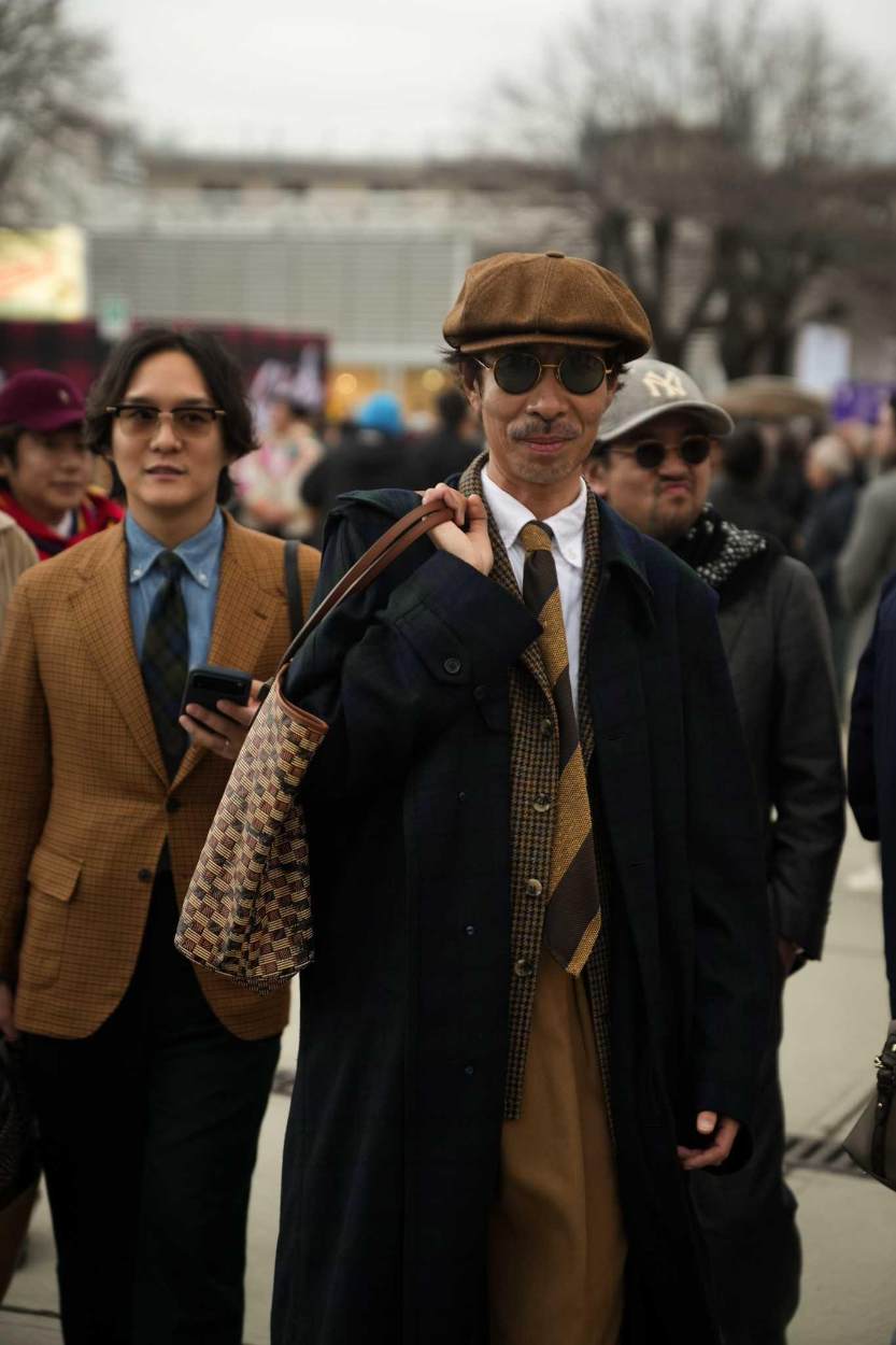 Classic Hats: Newsboy Hats and Flat Caps - Pitti Uomo Fall 2026 [Florence] Photo: ChillaxingROAD | Courtesy of Pitti Immagine