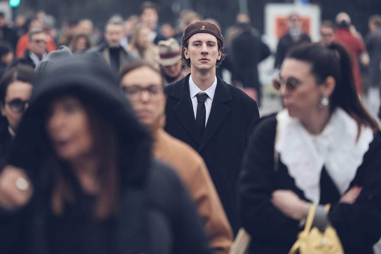 Classic Hats: Newsboy Hats and Flat Caps - Pitti Uomo Fall 2026 [Florence] Photo: Enrico Labriola | Courtesy of Pitti Immagine