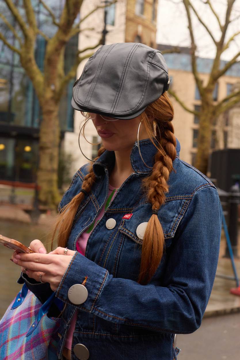 Classic Hats: Newsboy Hats and Flat Caps - Sinéad Gorey Fall 2026 [London] Photo: Romina Introini | Courtesy of British Fashion Council