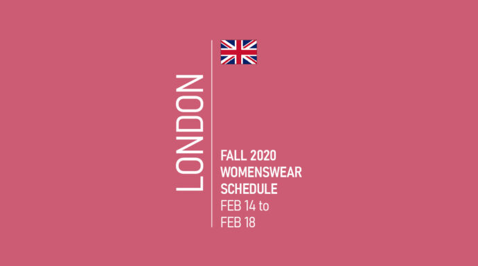 London Fashion Week Schedule Fall 2020