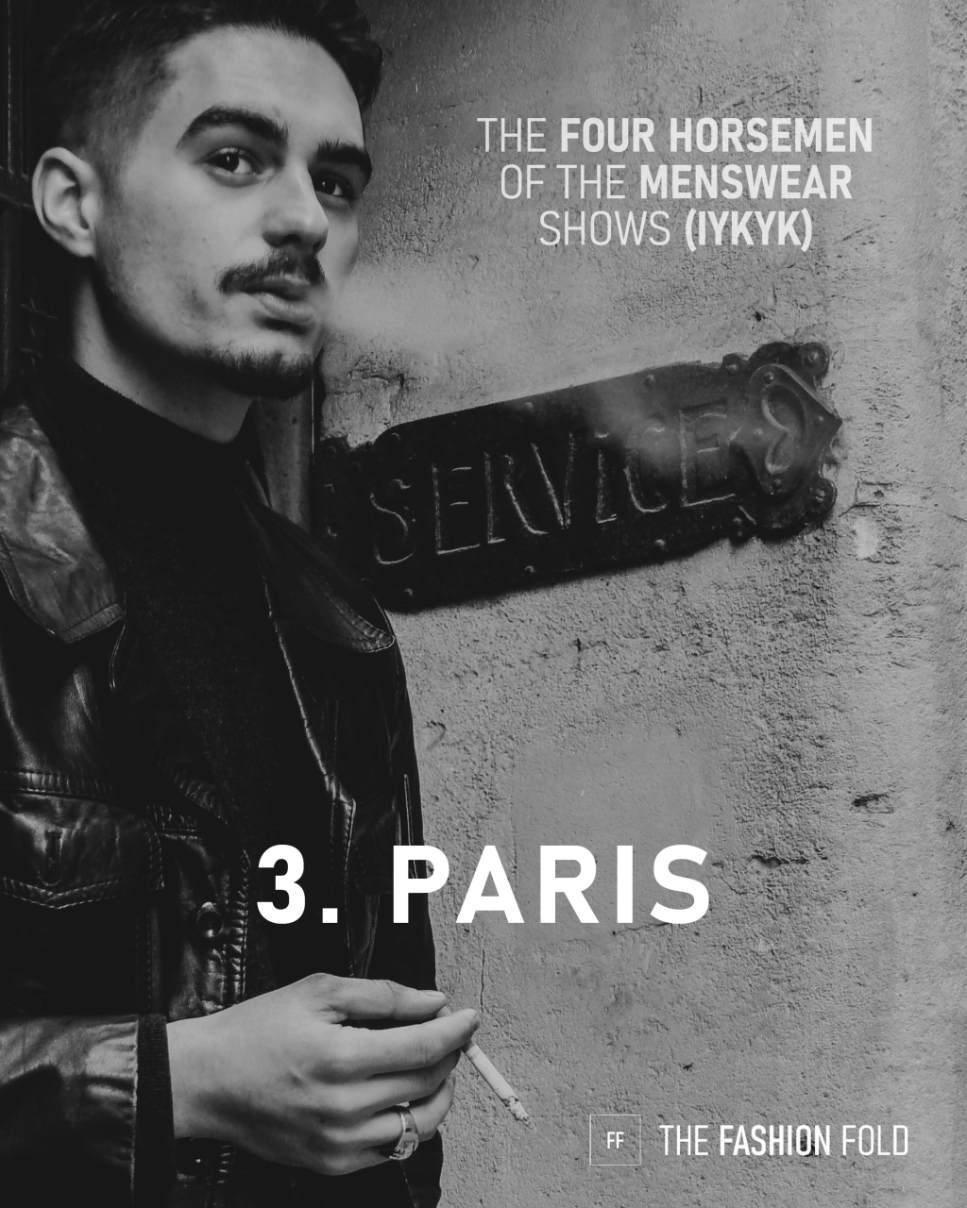 The Four Horsemen of the Menswear Shows: Paris