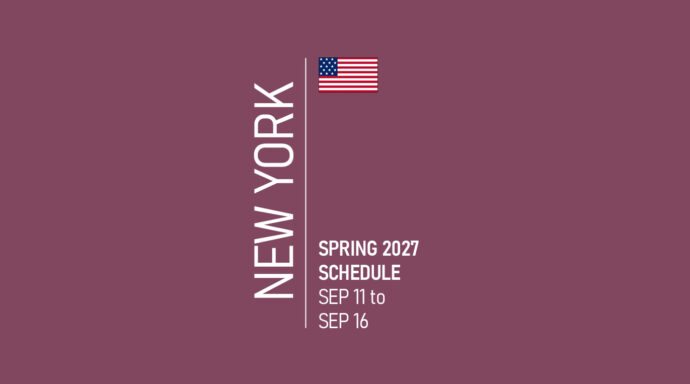 New York Spring 2027 Schedule