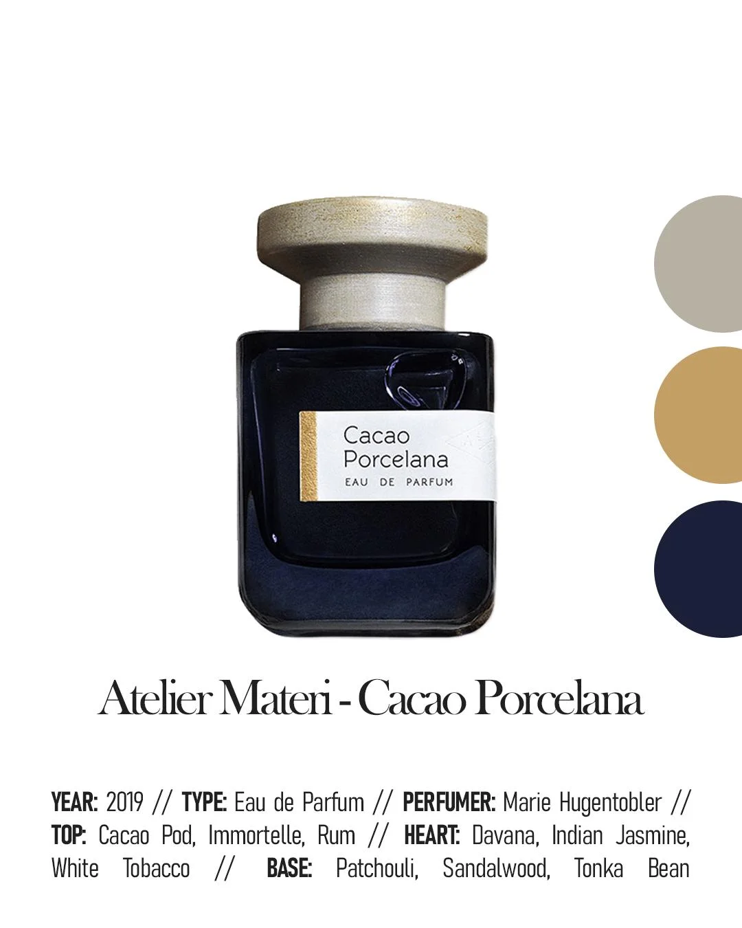 Best Niche Fragrance for Autumn - Atelier Materi Cacao Porcelana