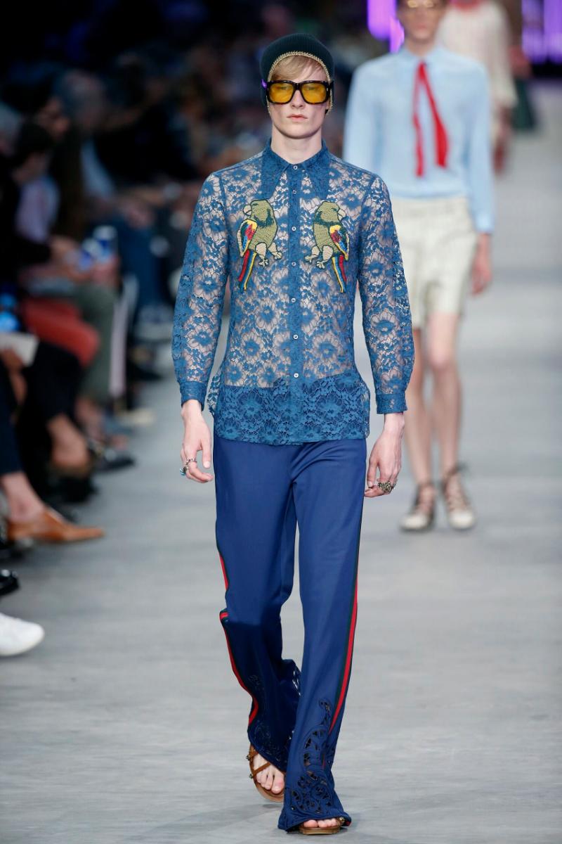 Gucci Menswear Spring 2016 [Milan] Creative Direction: Alessandro Michele; Photo: NOWFASHION.com
