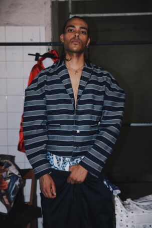 PDF Spring 2026 Menswear Backstage | Photography by Camera Moda Fashion Trust and Alex Allegra | Courtesy of PDF PDF Spring 2026 Menswear Backstage | Photography by Camera Moda Fashion Trust and Alex Allegra | Courtesy of PDF