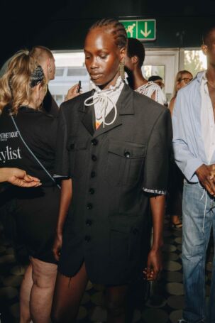 8/17 | BUZIGAHILL Spring 2027 Backstage | Photo: Dominik Odenkirchen | Courtesy of Berlin Fashion Week BUZIGAHILL Spring 2027 Backstage | Photo: Dominik Odenkirchen | Courtesy of Berlin Fashion Week