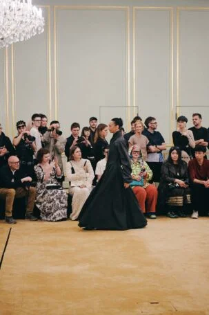 8/43 | Haderlump Spring 2027 Setting | Photo: Ben Mönks | Courtesy of Berlin Fashion Week Haderlump Spring 2027 Setting | Photo: Ben Mönks | Courtesy of Berlin Fashion Week