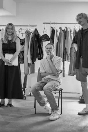 9/31 | Mariusz Przybylski Spring 2027 Backstage | Photo: Filip Okopny | Courtesy of Berlin Fashion Week Mariusz Przybylski Spring 2027 Backstage | Photo: Filip Okopny | Courtesy of Berlin Fashion Week