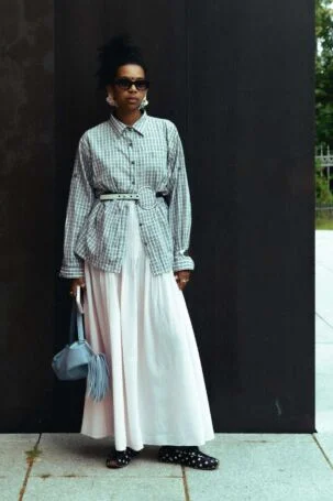 11/28 | Milk of Lime Spring 2027 Street Style | Photo: Tim Kestel | Courtesy of Berlin Fashion Week Milk of Lime Spring 2027 Street Style | Photo: Tim Kestel | Courtesy of Berlin Fashion Week