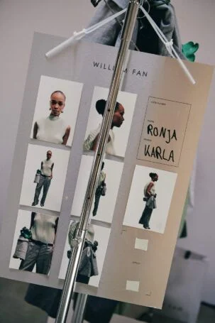 4/60 | William Fan Spring 2027 Backstage | Photo: Ben Mönks | Courtesy of Berlin Fashion Week William Fan Spring 2027 Backstage | Photo: Ben Mönks | Courtesy of Berlin Fashion Week