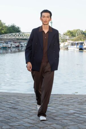 3/34 | Officine Générale Spring 2027 Menswear | Courtesy of Officine Générale Officine Générale Spring 2027 Menswear | Courtesy of Officine Générale