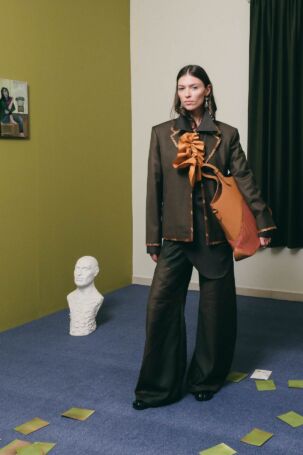 1/31 | Absent Findings Spring 2027 Menswear | Photo: Laura Puscasu | Courtesy of Absent Findings Absent Findings Spring 2027 Menswear | Photo: Laura Puscasu | Courtesy of Absent Findings