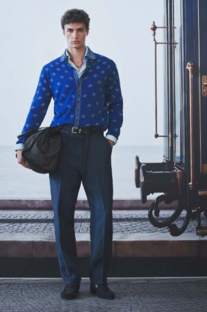 12/28 | Etro Spring 2027 Menswear | Courtesy of Etro Etro Spring 2027 Menswear | Courtesy of Etro