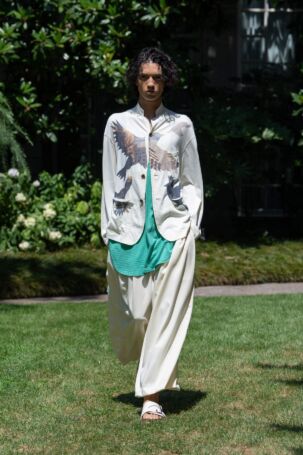 4/25 | SHINYAKOZUKA Spring 2027 Menswear | Courtesy of SHINYAKOZUKA SHINYAKOZUKA Spring 2027 Menswear | Courtesy of SHINYAKOZUKA