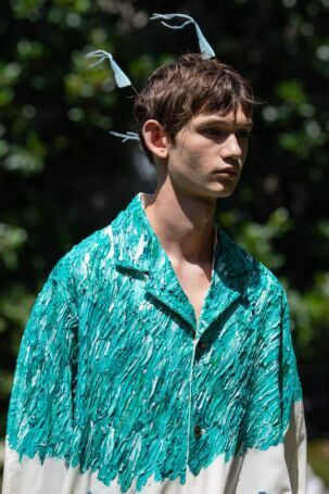 4/57 | SHINYAKOZUKA Spring 2027 Menswear Details | Courtesy of SHINYAKOZUKA SHINYAKOZUKA Spring 2027 Menswear Details | Courtesy of SHINYAKOZUKA