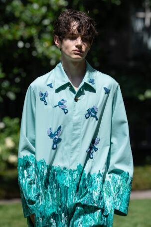 12/57 | SHINYAKOZUKA Spring 2027 Menswear Details | Courtesy of SHINYAKOZUKA SHINYAKOZUKA Spring 2027 Menswear Details | Courtesy of SHINYAKOZUKA