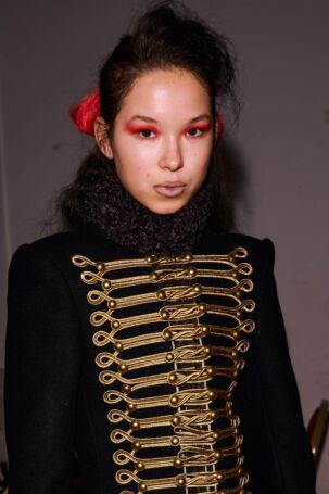 1/29 | KEBURIA Fall 2026 Backstage | Photo: Lily Craigen | Courtesy of British Fashion Council KEBURIA Fall 2026 Backstage | Photo: Lily Craigen | Courtesy of British Fashion Council