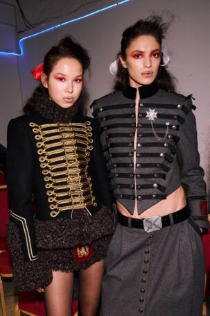 2/29 | KEBURIA Fall 2026 Backstage | Photo: Lily Craigen | Courtesy of British Fashion Council KEBURIA Fall 2026 Backstage | Photo: Lily Craigen | Courtesy of British Fashion Council