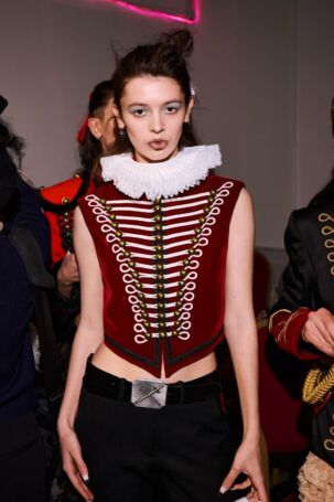 6/29 | KEBURIA Fall 2026 Backstage | Photo: Lily Craigen | Courtesy of British Fashion Council KEBURIA Fall 2026 Backstage | Photo: Lily Craigen | Courtesy of British Fashion Council