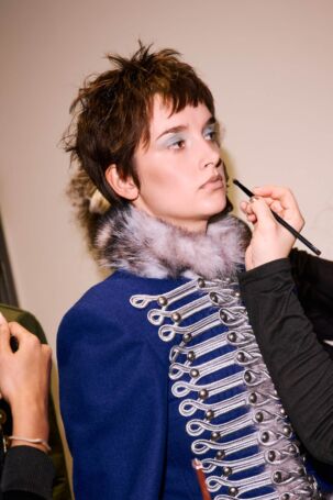 9/29 | KEBURIA Fall 2026 Backstage | Photo: Lily Craigen | Courtesy of British Fashion Council KEBURIA Fall 2026 Backstage | Photo: Lily Craigen | Courtesy of British Fashion Council