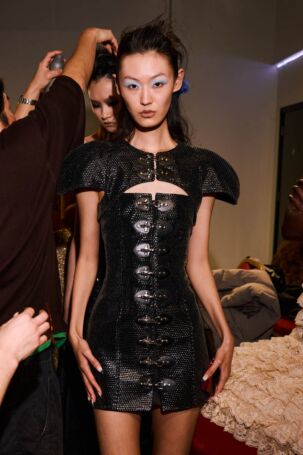 12/29 | KEBURIA Fall 2026 Backstage | Photo: Lily Craigen | Courtesy of British Fashion Council KEBURIA Fall 2026 Backstage | Photo: Lily Craigen | Courtesy of British Fashion Council