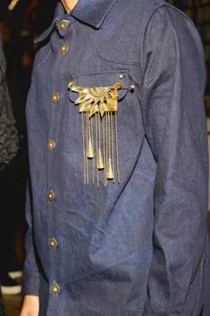 9/43 | Labrum London Fall 2026 Backstage | Photo: Oliver Thompson | Courtesy of British Fashion Council Labrum London Fall 2026 Backstage | Photo: Oliver Thompson | Courtesy of British Fashion Council