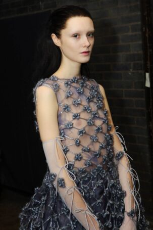 7/47 | Pauline Dujancourt Fall 2026 Backstage | Photo: Lowri Cooper | Courtesy of British Fashion Council Pauline Dujancourt Fall 2026 Backstage | Photo: Lowri Cooper | Courtesy of British Fashion Council