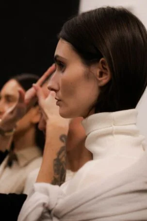 12/51 | Aiayu Fall 2026 Backstage | Photo: Bryndis Thorsteinsdottir | Courtesy of Copenhagen Fashion Week Aiayu Fall 2026 Backstage | Photo: Bryndis Thorsteinsdottir | Courtesy of Copenhagen Fashion Week