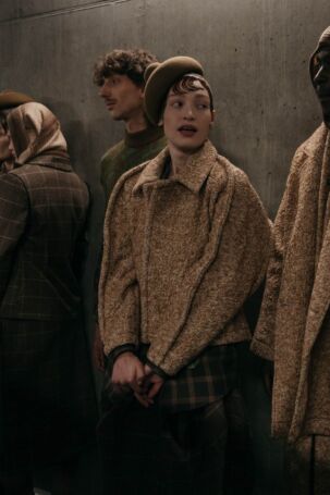 2/30 | Henrik Vibskov Fall 2026 Backstage | Photo: Tonya Matyu | Courtesy of Copenhagen Fashion Week Henrik Vibskov Fall 2026 Backstage | Photo: Tonya Matyu | Courtesy of Copenhagen Fashion Week