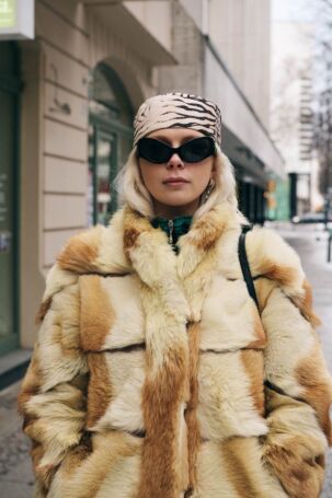 4/14 | Street Style at Andrej Gronau Fall 2026 | Photo: Ben Moenks | Courtesy of Berlin Fashion Week Street Style at Andrej Gronau Fall 2026 | Photo: Ben Moenks | Courtesy of Berlin Fashion Week