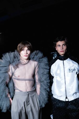 7/61 | Backstage at Danny Reinke Fall 2026 | Photo: Thilo Wilcke | Courtesy of Berlin Fashion Week Backstage at Danny Reinke Fall 2026 | Photo: Thilo Wilcke | Courtesy of Berlin Fashion Week