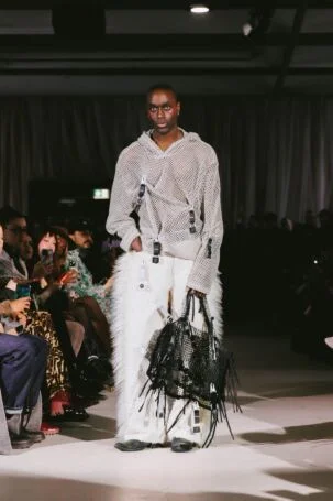 7/27 | Nowrubi Fall 2026 | Photo: Emil Gentes | Courtesy of Berlin Fashion Week Nowrubi Fall 2026 | Photo: Emil Gentes | Courtesy of Berlin Fashion Week