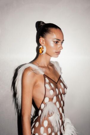 9/15 | Lineup at Schiaparelli Spring 2026 | Courtesy of Schiaparelli Lineup at Schiaparelli Spring 2026 | Courtesy of Schiaparelli