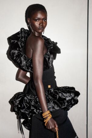 11/15 | Lineup at Schiaparelli Spring 2026 | Courtesy of Schiaparelli Lineup at Schiaparelli Spring 2026 | Courtesy of Schiaparelli