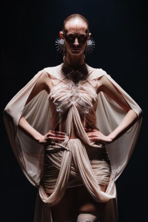 5/29 | Details at Hengdi Wang Spring 2026 | Photo: Marcus Hartelt | Courtesy of Hengdi Wang Details at Hengdi Wang Spring 2026 | Photo: Marcus Hartelt | Courtesy of Hengdi Wang
