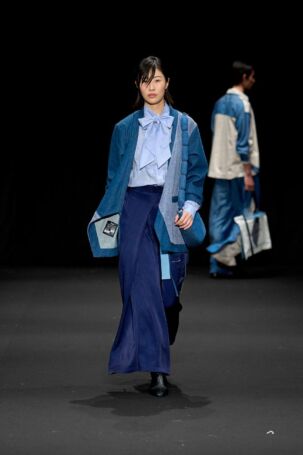4/14 | Zero Waste Fashion Story Wear (Global Fashion Collective) Spring 2026 | Photo Credit: JFWO Japan Fashion Week Organization Zero Waste Fashion Story Wear (Global Fashion Collective) Spring 2026 | Photo Credit: JFWO Japan Fashion Week Organization