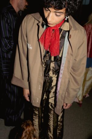 6/42 | Backstage at Caro Editions Spring 2026 | Photo: Bryndis Thorsteinsdottir | Courtesy of Copenhagen Fashion Week Backstage at Caro Editions Spring 2026 | Photo: Bryndis Thorsteinsdottir | Courtesy of Copenhagen Fashion Week