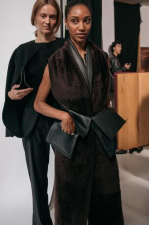1/27 | Backstage at Freya Dalsjø Spring 2026 | Photo: Tonya Matyu | Courtesy of Copenhagen Fashion Week Backstage at Freya Dalsjø Spring 2026 | Photo: Tonya Matyu | Courtesy of Copenhagen Fashion Week