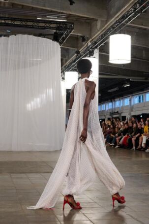 2/27 | Setting at ROTATE Spring 2026 | Photo: James Cochrane | Courtesy of Copenhagen Fashion Week Setting at ROTATE Spring 2026 | Photo: James Cochrane | Courtesy of Copenhagen Fashion Week